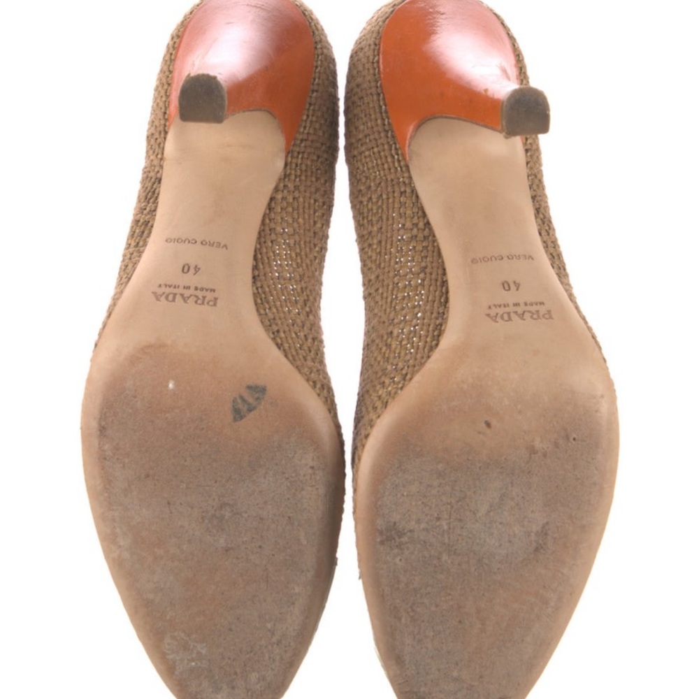 Prada leather and canvas pump IT 40 - Picture 7 of 13
